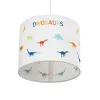 GLOBOSTAR® DINO 204-0014 Παιδικό Κρεμαστό Φωτιστικό Οροφής με Ντουί 1 x E27 AC 220-240V IP20 - Πολύχρωμο - Μ28 x Π28 x Υ24cm
