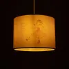 GLOBOSTAR® BALLERINA 204-0015 Παιδικό Κρεμαστό Φωτιστικό Οροφής με Ντουί 1 x E27 AC 220-240V IP20 - Ροζ - Μ28 x Π28 x Υ24cm