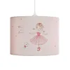 GLOBOSTAR® BALLERINA 204-0015 Παιδικό Κρεμαστό Φωτιστικό Οροφής με Ντουί 1 x E27 AC 220-240V IP20 - Ροζ - Μ28 x Π28 x Υ24cm