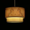 GLOBOSTAR® PONY 204-0016 Παιδικό Κρεμαστό Φωτιστικό Οροφής με Ντουί 1 x E27 AC 220-240V IP20 - Ροζ - Μ30 x Π30 x Υ24cm