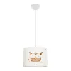 GLOBOSTAR® OWL 204-0017 Παιδικό Κρεμαστό Φωτιστικό Οροφής με Ντουί 1 x E27 AC 220-240V IP20 - Πολύχρωμο - Μ28 x Π28 x Υ24cm