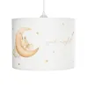 GLOBOSTAR® MOON 204-0019 Παιδικό Κρεμαστό Φωτιστικό Οροφής με Ντουί 1 x E27 AC 220-240V IP20 - Πολύχρωμο - Μ28 x Π28 x Υ24cm