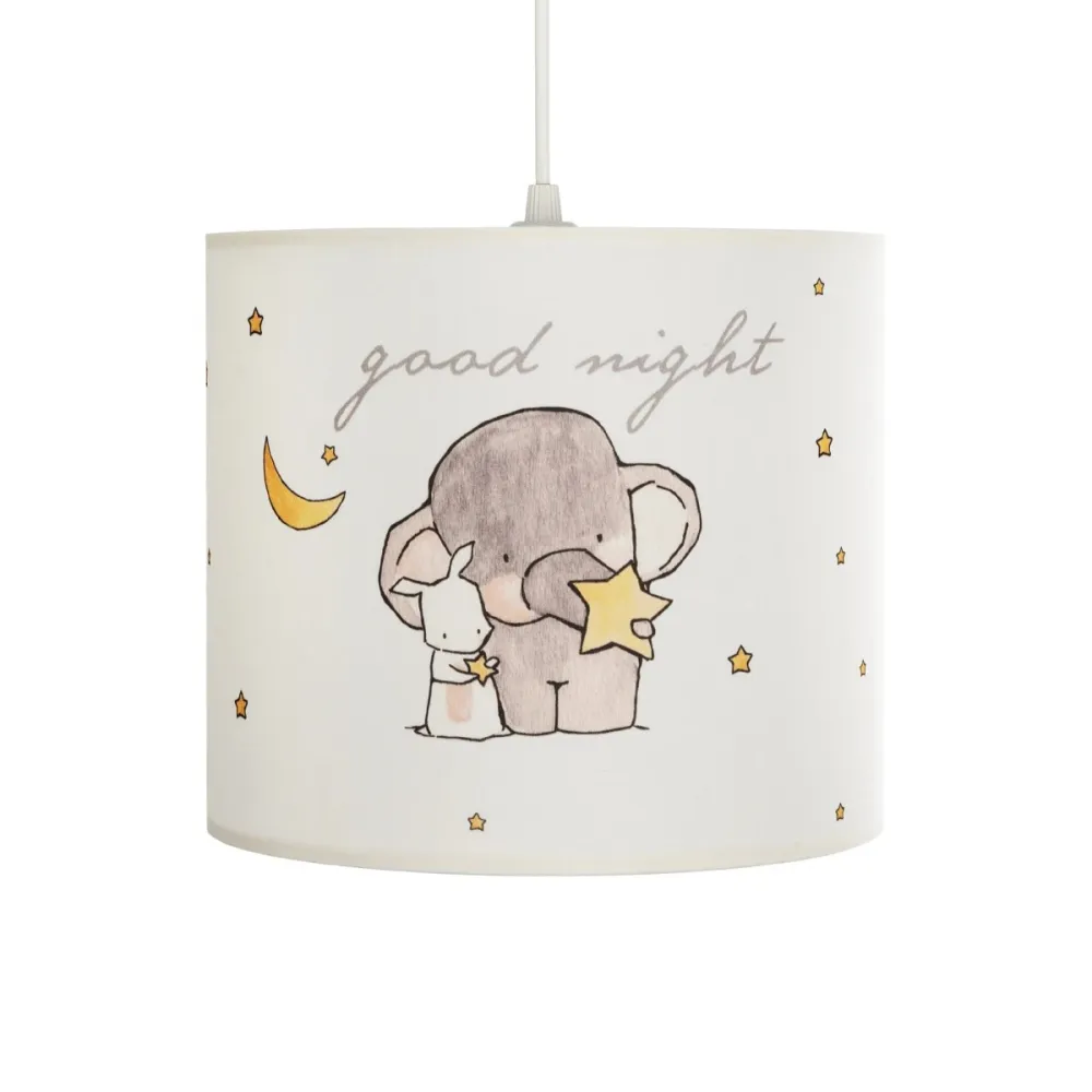 GLOBOSTAR® ELEPHANT 204-0020 Παιδικό Κρεμαστό Φωτιστικό Οροφής με Ντουί 1 x E27 AC 220-240V IP20 - Πολύχρωμο - Μ24 x Π24 x Υ23cm
