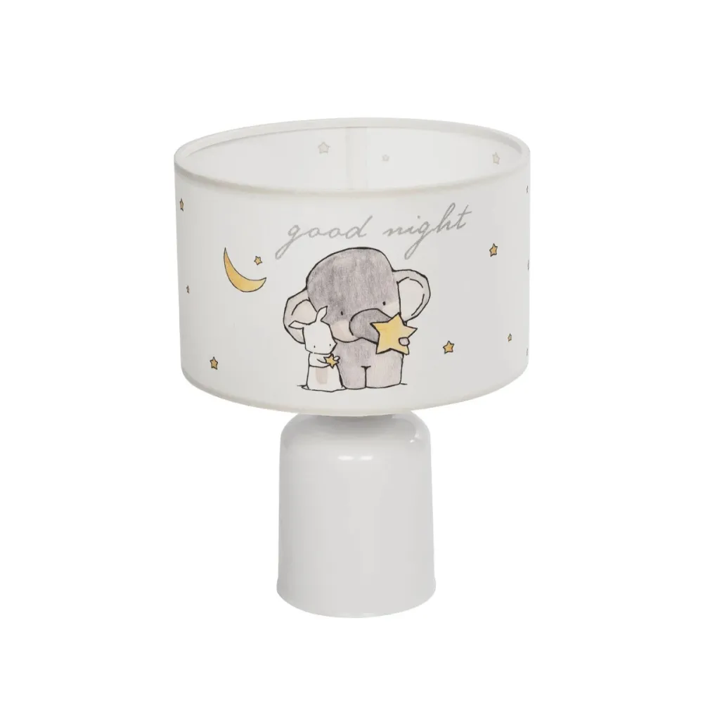 GLOBOSTAR® ELEPHANT 204-0025 Παιδικό Επιτραπέζιο Φωτιστικό Πορτατίφ με Ντουί 1 x E27 AC 220-240V IP20 - Πολύχρωμο - Μ24 x Π24 x Υ32cm