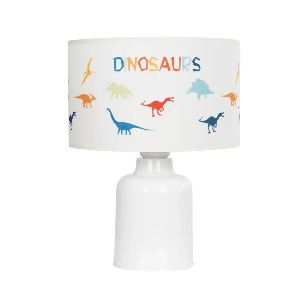 GLOBOSTAR® DINO 204-0028 Παιδικό Επιτραπέζιο Φωτιστικό Πορτατίφ με Ντουί 1 x E27 AC 220-240V IP20 - Πολύχρωμο - Μ24 x Π24 x Υ32cm