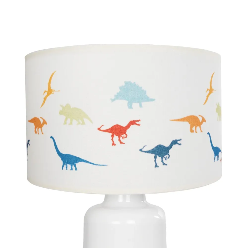 GLOBOSTAR® DINO 204-0028 Παιδικό Επιτραπέζιο Φωτιστικό Πορτατίφ με Ντουί 1 x E27 AC 220-240V IP20 - Πολύχρωμο - Μ24 x Π24 x Υ32cm