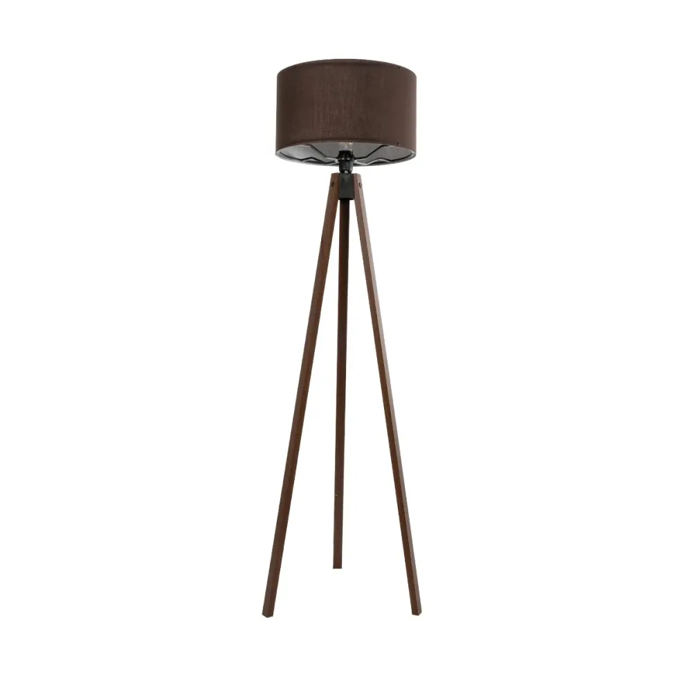 GLOBOSTAR® SAGA 204-0034 Μοντέρνο Επιδαπέδιο Φωτιστικό με Ντουί 1 x E27 AC 220-240V IP20 - Καφέ - Μ38 x Π38 x Υ140cm