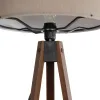 GLOBOSTAR® SAGA 204-0036 Μοντέρνο Επιδαπέδιο Φωτιστικό με Ντουί 1 x E27 AC 220-240V IP20 - Καφέ & Γκρι - Μ38 x Π38 x Υ140cm