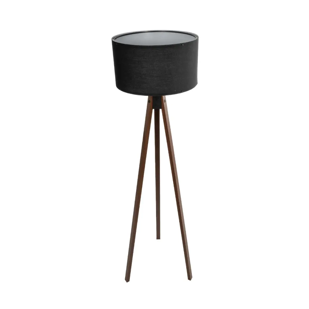 GLOBOSTAR® SAGA 204-0038 Μοντέρνο Επιδαπέδιο Φωτιστικό με Ντουί 1 x E27 AC 220-240V IP20 - Καφέ & Μαύρο - Μ38 x Π38 x Υ140cm