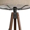 GLOBOSTAR® SAGA 204-0039 Μοντέρνο Επιδαπέδιο Φωτιστικό με Ντουί 1 x E27 AC 220-240V IP20 - Καφέ & Μπεζ - Μ38 x Π38 x Υ140cm