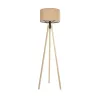 GLOBOSTAR® SAGA 204-0043 Μοντέρνο Επιδαπέδιο Φωτιστικό με Ντουί 1 x E27 AC 220-240V IP20 - Μπεζ - Μ38 x Π38 x Υ140cm