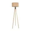 GLOBOSTAR® SAGA 204-0043 Μοντέρνο Επιδαπέδιο Φωτιστικό με Ντουί 1 x E27 AC 220-240V IP20 - Μπεζ - Μ38 x Π38 x Υ140cm