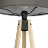 GLOBOSTAR® SAGA 204-0044 Μοντέρνο Επιδαπέδιο Φωτιστικό με Ντουί 1 x E27 AC 220-240V IP20 - Μπεζ & Γκρι - Μ38 x Π38 x Υ140cm