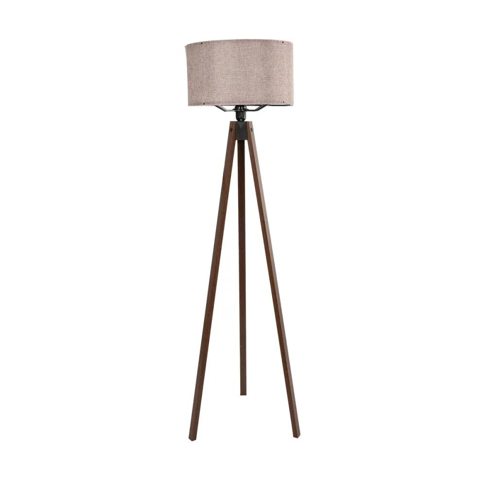 GLOBOSTAR® SAGA 204-0049 Μοντέρνο Επιδαπέδιο Φωτιστικό με Ντουί 1 x E27 AC 220-240V IP20 - Καφέ & Ροζ - Μ38 x Π38 x Υ140cm