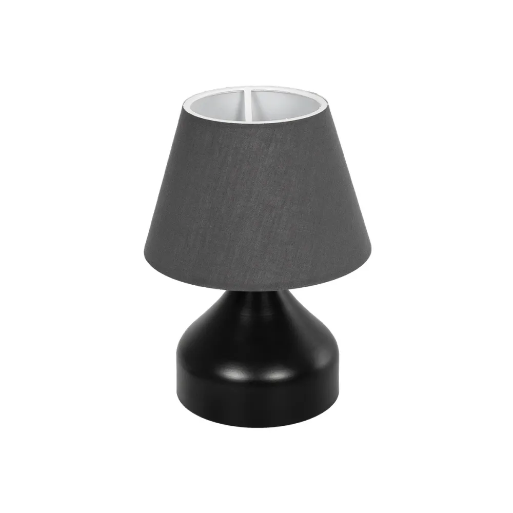 GLOBOSTAR® MICKEY 204-0059 Μοντέρνο Επιτραπέζιο Φωτιστικό Πορτατίφ με Ντουί 1 x E27 AC 220-240V IP20 - Μαύρο - Μ22 x Π22 x Υ30cm