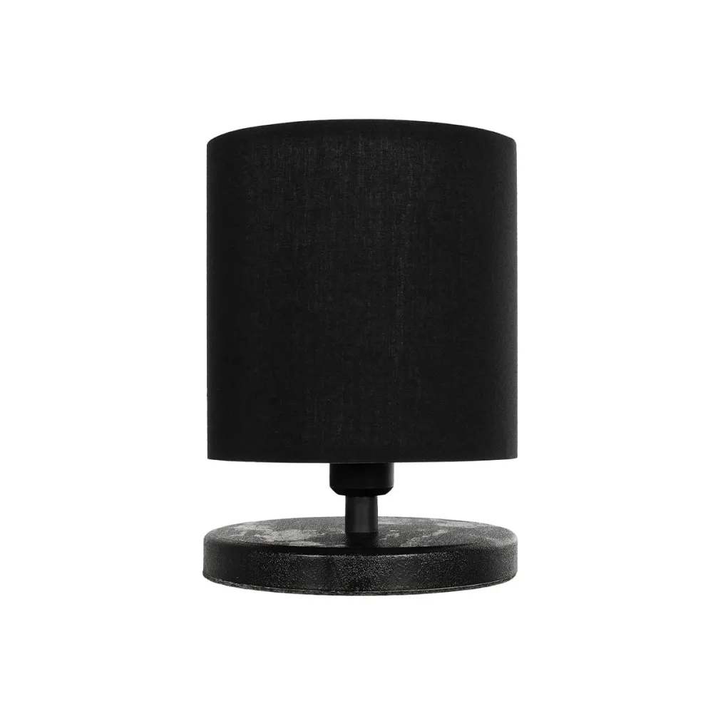 GLOBOSTAR® MINNIE 204-0063 Μοντέρνο Επιτραπέζιο Φωτιστικό Πορτατίφ με Ντουί 1 x E14 AC 220-240V IP20 - Μαύρο - Μ15 x Π15 x Υ21cm