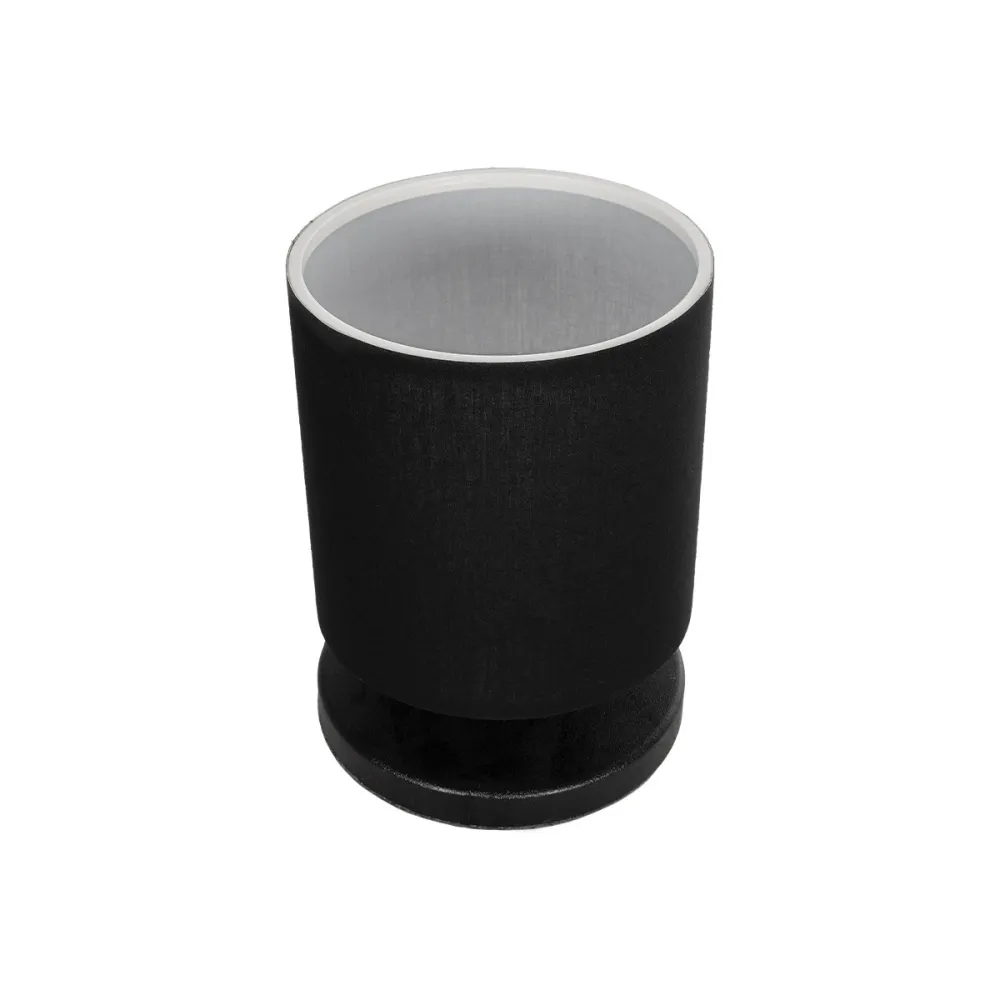 GLOBOSTAR® MINNIE 204-0063 Μοντέρνο Επιτραπέζιο Φωτιστικό Πορτατίφ με Ντουί 1 x E14 AC 220-240V IP20 - Μαύρο - Μ15 x Π15 x Υ21cm