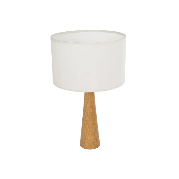 GLOBOSTAR® COBRA 204-0066 Μοντέρνο Επιτραπέζιο Φωτιστικό Πορτατίφ με Ντουί 1 x E27 AC 220-240V IP20 - Μπεζ & Λευκό - Μ24 x Π24 x Υ39cm