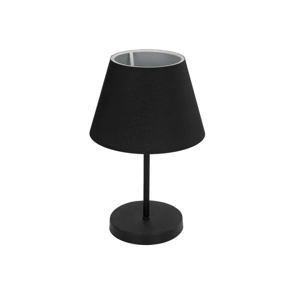 GLOBOSTAR® LARA 204-0074 Μοντέρνο Επιτραπέζιο Φωτιστικό Πορτατίφ με Ντουί 1 x E27 AC 220-240V IP20 - Μαύρο - Μ22 x Π22 x Υ35cm