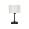 GLOBOSTAR® LARA 204-0075 Μοντέρνο Επιτραπέζιο Φωτιστικό Πορτατίφ με Ντουί 1 x E27 AC 220-240V IP20 - Μαύρο & Μπεζ - Μ24 x Π24 x Υ36cm