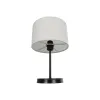 GLOBOSTAR® LARA 204-0075 Μοντέρνο Επιτραπέζιο Φωτιστικό Πορτατίφ με Ντουί 1 x E27 AC 220-240V IP20 - Μαύρο & Μπεζ - Μ24 x Π24 x Υ36cm