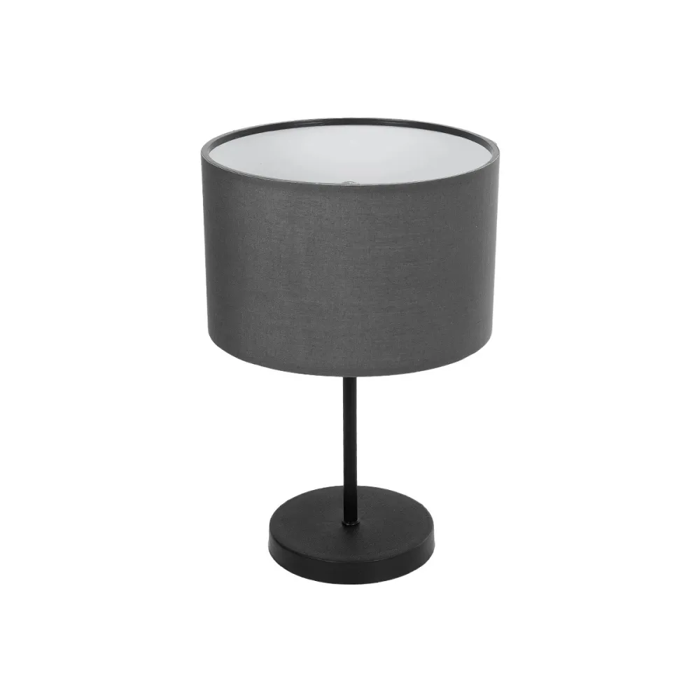 GLOBOSTAR® LARA 204-0076 Μοντέρνο Επιτραπέζιο Φωτιστικό Πορτατίφ με Ντουί 1 x E27 AC 220-240V IP20 - Μαύρο - Μ24 x Π24 x Υ36cm