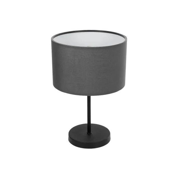 GLOBOSTAR® LARA 204-0076 Μοντέρνο Επιτραπέζιο Φωτιστικό Πορτατίφ με Ντουί 1 x E27 AC 220-240V IP20 - Μαύρο - Μ24 x Π24 x Υ36cm