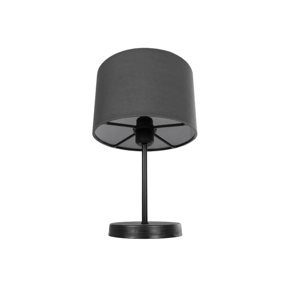 GLOBOSTAR® LARA 204-0076 Μοντέρνο Επιτραπέζιο Φωτιστικό Πορτατίφ με Ντουί 1 x E27 AC 220-240V IP20 - Μαύρο - Μ24 x Π24 x Υ36cm