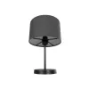 GLOBOSTAR® LARA 204-0076 Μοντέρνο Επιτραπέζιο Φωτιστικό Πορτατίφ με Ντουί 1 x E27 AC 220-240V IP20 - Μαύρο - Μ24 x Π24 x Υ36cm