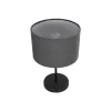 GLOBOSTAR® LARA 204-0076 Μοντέρνο Επιτραπέζιο Φωτιστικό Πορτατίφ με Ντουί 1 x E27 AC 220-240V IP20 - Μαύρο - Μ24 x Π24 x Υ36cm