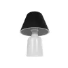 GLOBOSTAR® CIA 204-0081 Μοντέρνο Επιτραπέζιο Φωτιστικό Πορτατίφ με Ντουί 1 x E27 AC 220-240V IP20 - Λευκό & Μαύρο - Μ23 x Π23 x Υ31,5cm