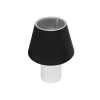 GLOBOSTAR® CIA 204-0081 Μοντέρνο Επιτραπέζιο Φωτιστικό Πορτατίφ με Ντουί 1 x E27 AC 220-240V IP20 - Λευκό & Μαύρο - Μ23 x Π23 x Υ31,5cm