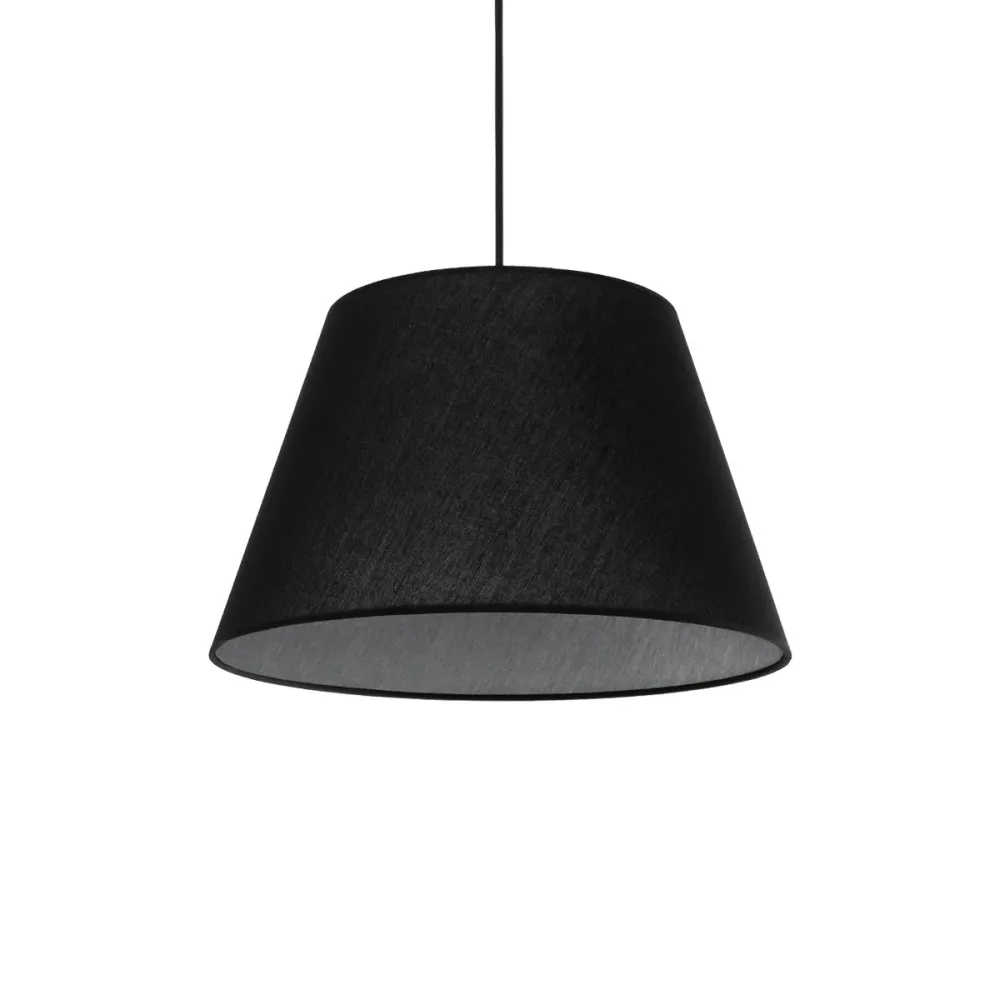 GLOBOSTAR® TRIANGLE 204-0088 Μοντέρνο Κρεμαστό Φωτιστικό Οροφής με Ντουί 1 x E27 AC 220-240V IP20 - Μαύρο - Μ35 x Π35 x Υ24cm