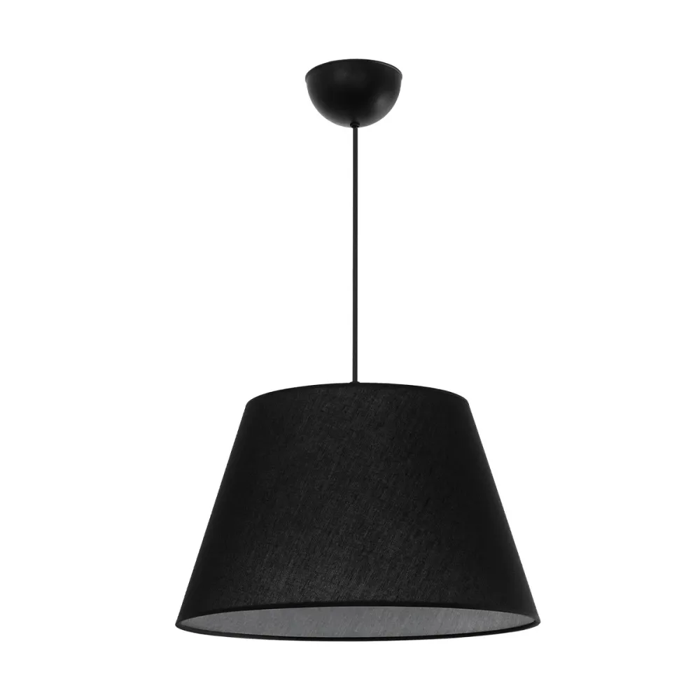 GLOBOSTAR® TRIANGLE 204-0088 Μοντέρνο Κρεμαστό Φωτιστικό Οροφής με Ντουί 1 x E27 AC 220-240V IP20 - Μαύρο - Μ35 x Π35 x Υ24cm