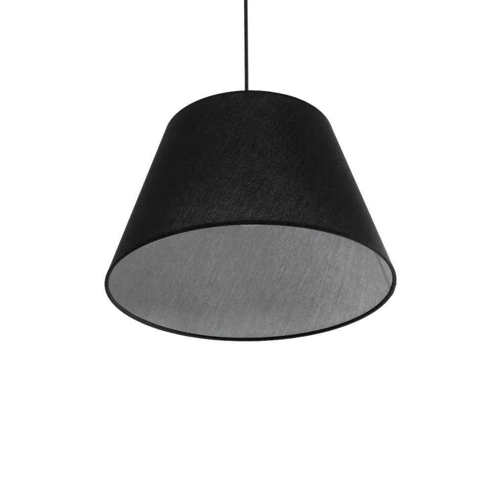 GLOBOSTAR® TRIANGLE 204-0088 Μοντέρνο Κρεμαστό Φωτιστικό Οροφής με Ντουί 1 x E27 AC 220-240V IP20 - Μαύρο - Μ35 x Π35 x Υ24cm