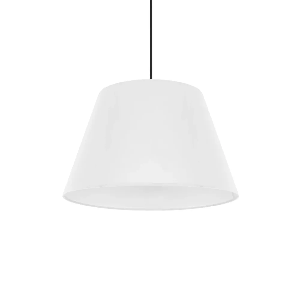 GLOBOSTAR® TRIANGLE 204-0089 Μοντέρνο Κρεμαστό Φωτιστικό Οροφής με Ντουί 1 x E27 AC 220-240V IP20 - Λευκό - Μ35 x Π35 x Υ24cm
