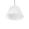 GLOBOSTAR® TRIANGLE 204-0089 Μοντέρνο Κρεμαστό Φωτιστικό Οροφής με Ντουί 1 x E27 AC 220-240V IP20 - Λευκό - Μ35 x Π35 x Υ24cm