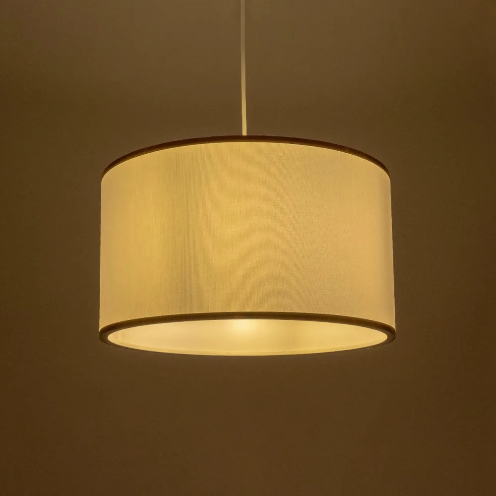 GLOBOSTAR® LOFTY 204-0091 Μοντέρνο Κρεμαστό Φωτιστικό Οροφής με Ντουί 1 x E27 AC 220-240V IP20 - Λευκό - Μ37 x Π37 x Υ21cm