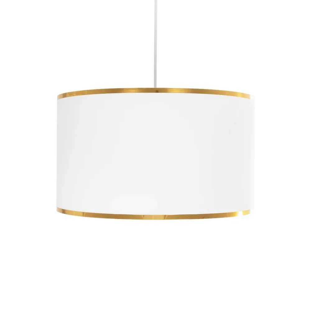 GLOBOSTAR® LOFTY 204-0091 Μοντέρνο Κρεμαστό Φωτιστικό Οροφής με Ντουί 1 x E27 AC 220-240V IP20 - Λευκό - Μ37 x Π37 x Υ21cm