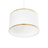 GLOBOSTAR® LOFTY 204-0091 Μοντέρνο Κρεμαστό Φωτιστικό Οροφής με Ντουί 1 x E27 AC 220-240V IP20 - Λευκό - Μ37 x Π37 x Υ21cm