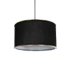 GLOBOSTAR® LOFTY 204-0092 Μοντέρνο Κρεμαστό Φωτιστικό Οροφής με Ντουί 1 x E27 AC 220-240V IP20 - Μαύρο - Μ37 x Π37 x Υ21cm
