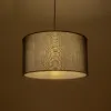 GLOBOSTAR® LOFTY 204-0092 Μοντέρνο Κρεμαστό Φωτιστικό Οροφής με Ντουί 1 x E27 AC 220-240V IP20 - Μαύρο - Μ37 x Π37 x Υ21cm