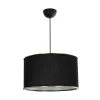 GLOBOSTAR® LOFTY 204-0092 Μοντέρνο Κρεμαστό Φωτιστικό Οροφής με Ντουί 1 x E27 AC 220-240V IP20 - Μαύρο - Μ37 x Π37 x Υ21cm