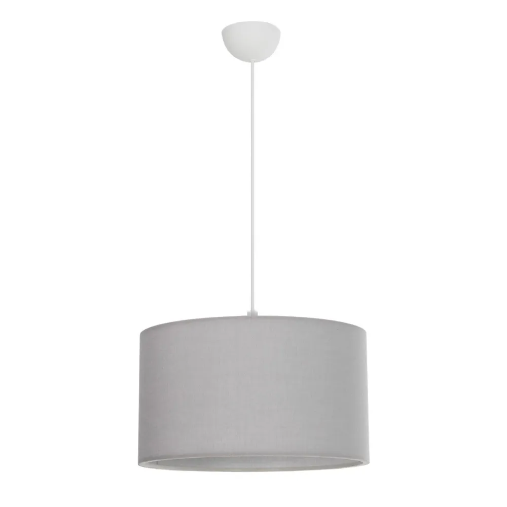 GLOBOSTAR® LOFTY 204-0093 Μοντέρνο Κρεμαστό Φωτιστικό Οροφής με Ντουί 1 x E27 AC 220-240V IP20 - Γκρι - Μ37 x Π37 x Υ21cm
