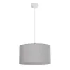 GLOBOSTAR® LOFTY 204-0093 Μοντέρνο Κρεμαστό Φωτιστικό Οροφής με Ντουί 1 x E27 AC 220-240V IP20 - Γκρι - Μ37 x Π37 x Υ21cm