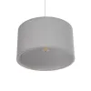 GLOBOSTAR® LOFTY 204-0093 Μοντέρνο Κρεμαστό Φωτιστικό Οροφής με Ντουί 1 x E27 AC 220-240V IP20 - Γκρι - Μ37 x Π37 x Υ21cm