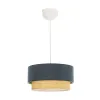 GLOBOSTAR® BIGGIE 204-0094 Μοντέρνο Κρεμαστό Φωτιστικό Οροφής με Ντουί 1 x E27 AC 220-240V IP20 - Μπλε & Μπεζ - Μ30 x Π30 x Υ17cm