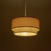 GLOBOSTAR® BIGGIE 204-0096 Μοντέρνο Κρεμαστό Φωτιστικό Οροφής με Ντουί 1 x E27 AC 220-240V IP20 - Μπεζ - Μ30 x Π30 x Υ17cm