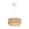 GLOBOSTAR® BIGGIE 204-0096 Μοντέρνο Κρεμαστό Φωτιστικό Οροφής με Ντουί 1 x E27 AC 220-240V IP20 - Μπεζ - Μ30 x Π30 x Υ17cm