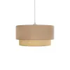 GLOBOSTAR® BIGGIE 204-0096 Μοντέρνο Κρεμαστό Φωτιστικό Οροφής με Ντουί 1 x E27 AC 220-240V IP20 - Μπεζ - Μ30 x Π30 x Υ17cm